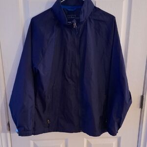 L.L. Bean Womens Navy Windbreaker